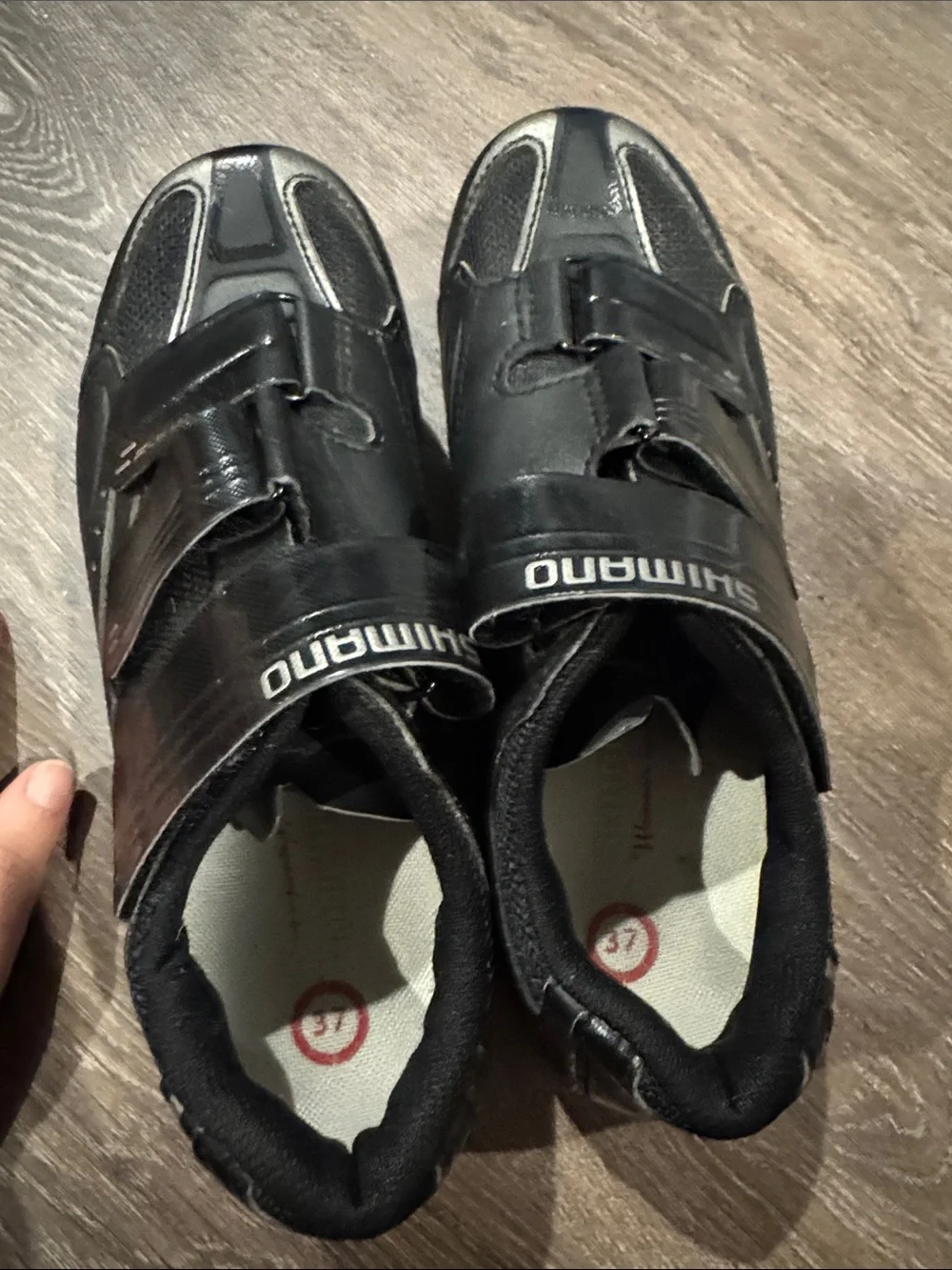Shimano Black and Silver Women's Athletic Cycling Shoes